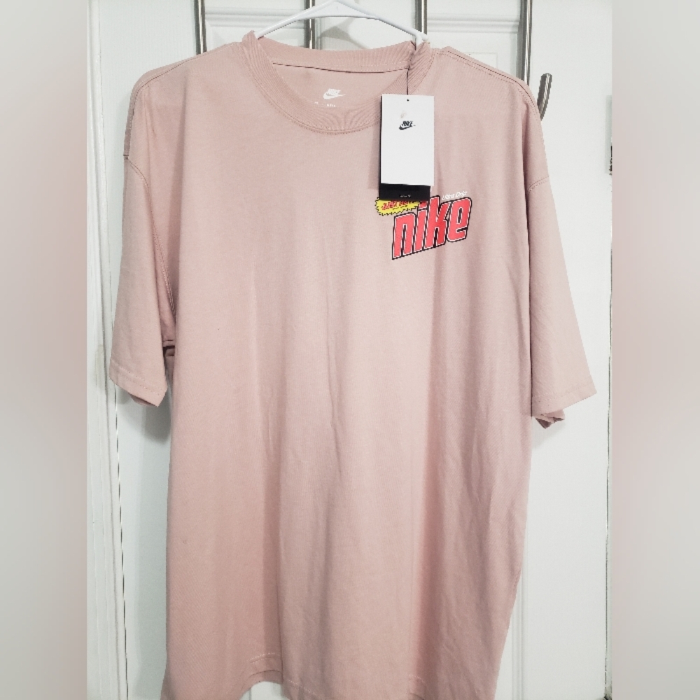 Nike Men's Graphic M Light Pink Logo Tee